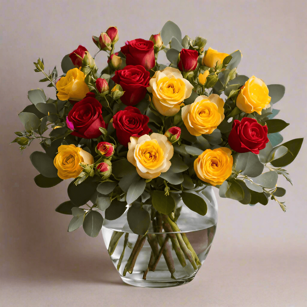Sunburst Spray Roses - Las Vegas Florist - Same-Day Delivery - Bud Weismiller Flowers