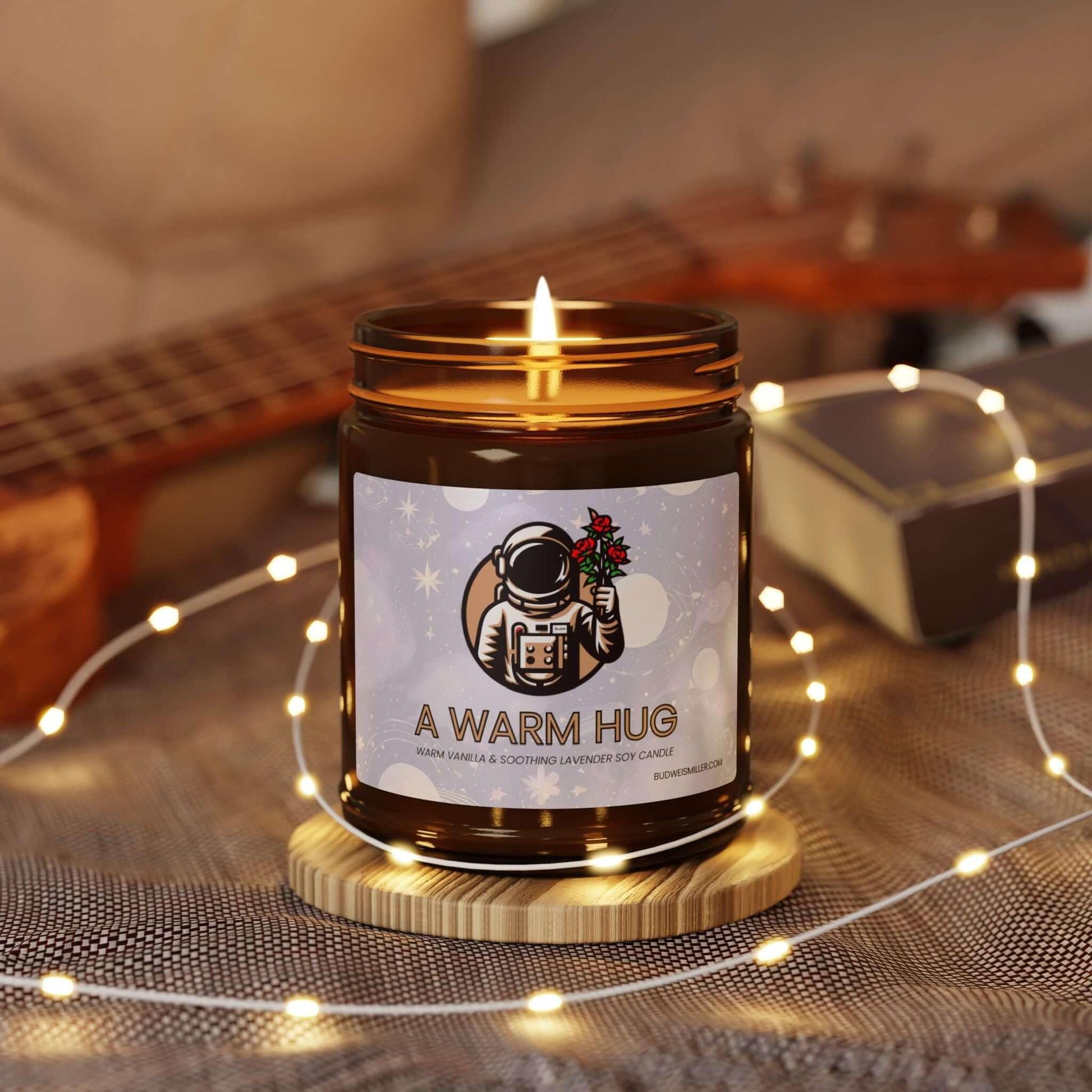 Warm Hug - Vanilla and Lavender Scented Soy Candle - Bud Weismiller Las Vegas - Bud Weismiller Flowers