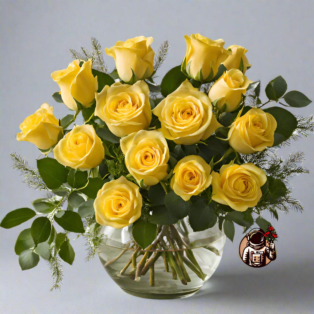 More Than A Dozen Yellow Roses - Bud Weismiller Flowers