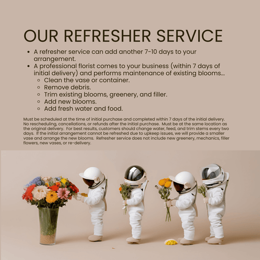 Bud's Unique Refresher Service - How To Extend The Life Of Fresh Cut Flowers - Bud Weismiller Flowers