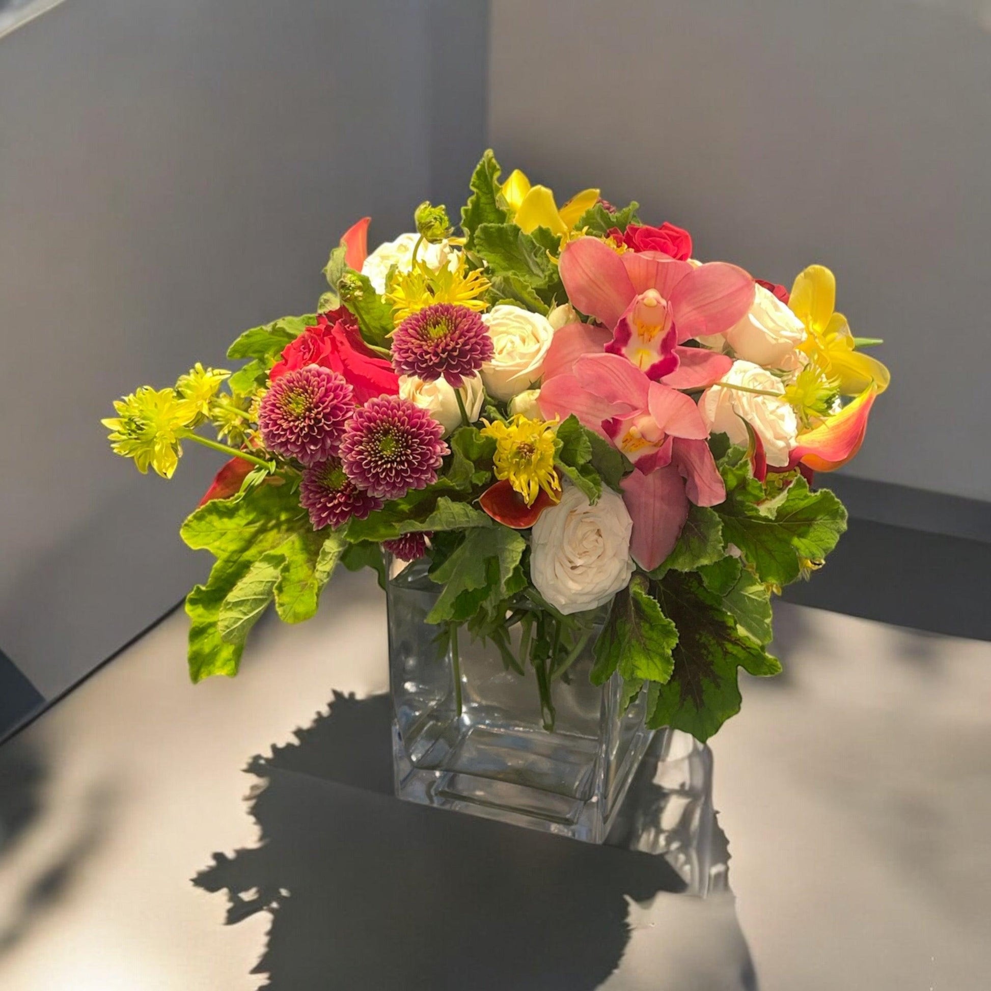 Vibrant Garden Bliss - Luxury Floral Arrangement - Bud Weismiller Flowers