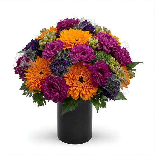 Spooky Chic – A Glamorous Halloween Flower Arrangement