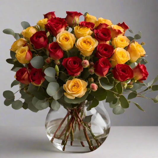 Sunburst Spray Roses - Las Vegas Florist - Same-Day Delivery - Bud Weismiller Flowers