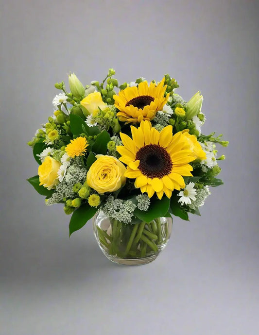 Burst of Sunshine Fresh Flower Arrangement - Bud Weismiller Flowers