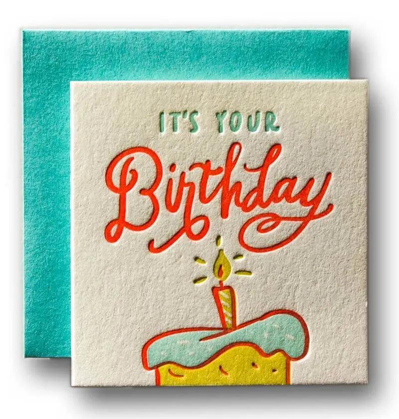 Tiny Letterpress Birthday Card | Las Vegas and Henderson - Bud Weismiller Flowers