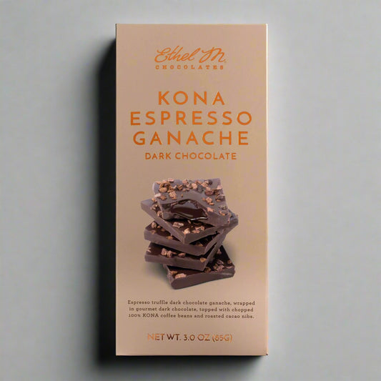 Ethel M Kona Espresso Ganache Dark Chocolate Tablet Bar - Bud Weismiller Flowers