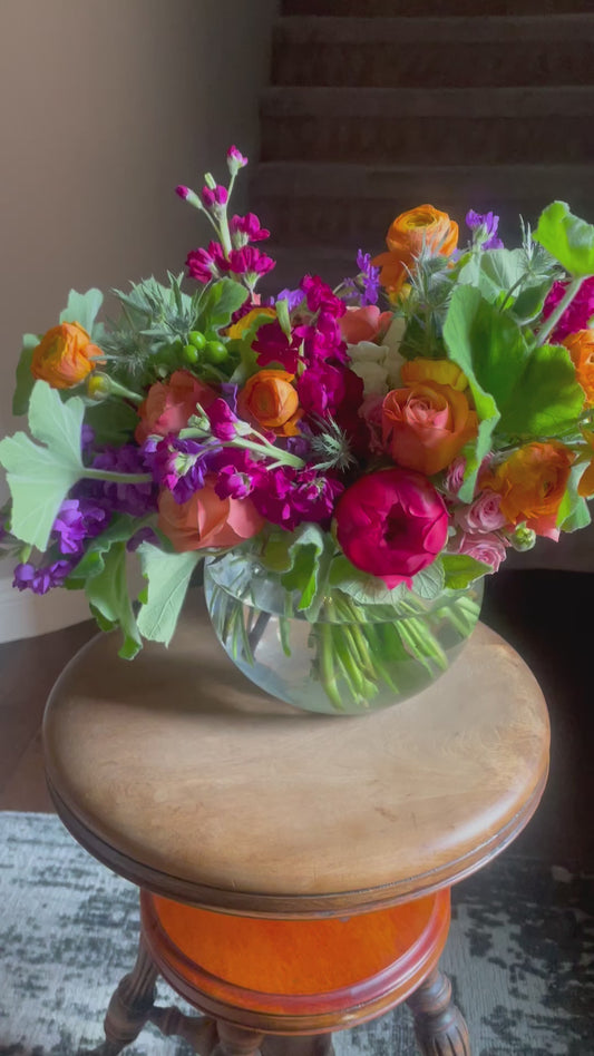Jam Packed – A Burst of Colorful Flower Arrangement from Bud Weismiller Flowers in Las Vegas